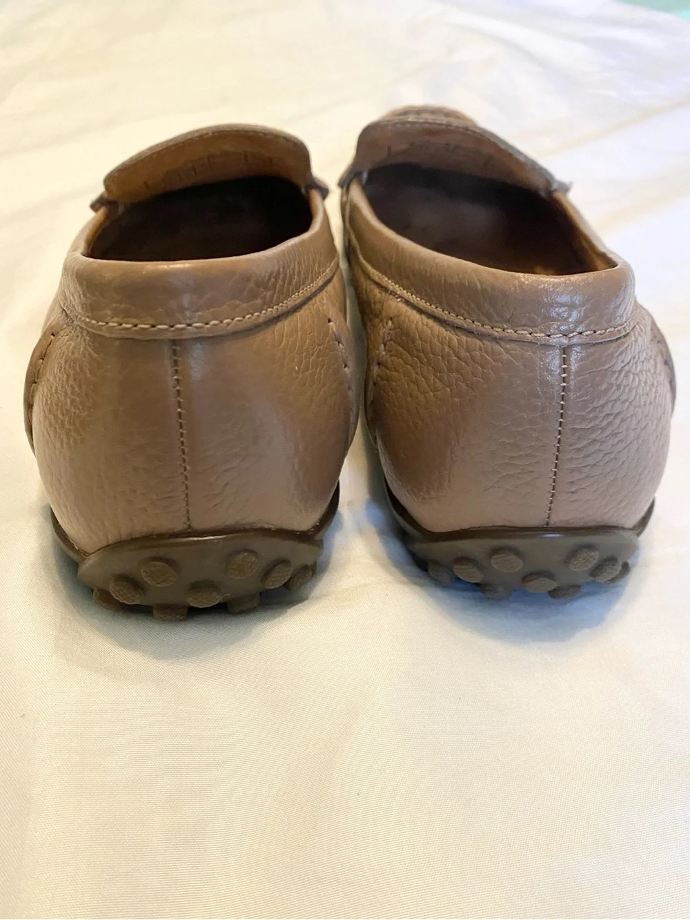 Vionic Marcy Leather Loafers Comfort Taupe 8.5 EUC